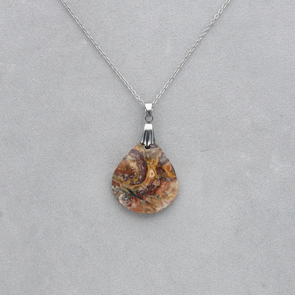 Jaspe Léopard Cabochon percé 24