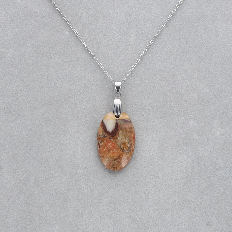Jaspe Léopard Cabochon percé 25