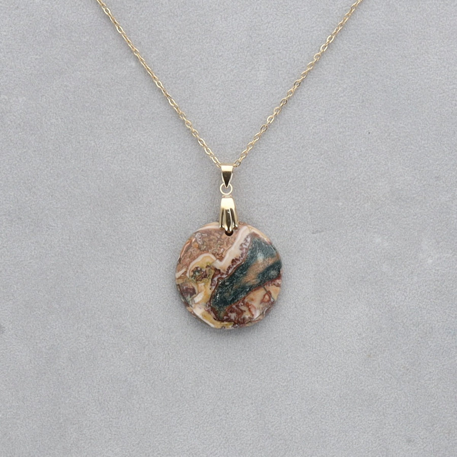 Jaspe Léopard Cabochon percé 26