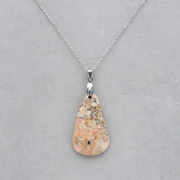 Jaspe Léopard Cabochon percé 3