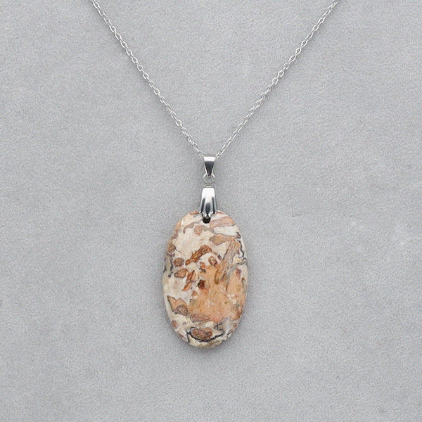 Jaspe Léopard Cabochon percé 6