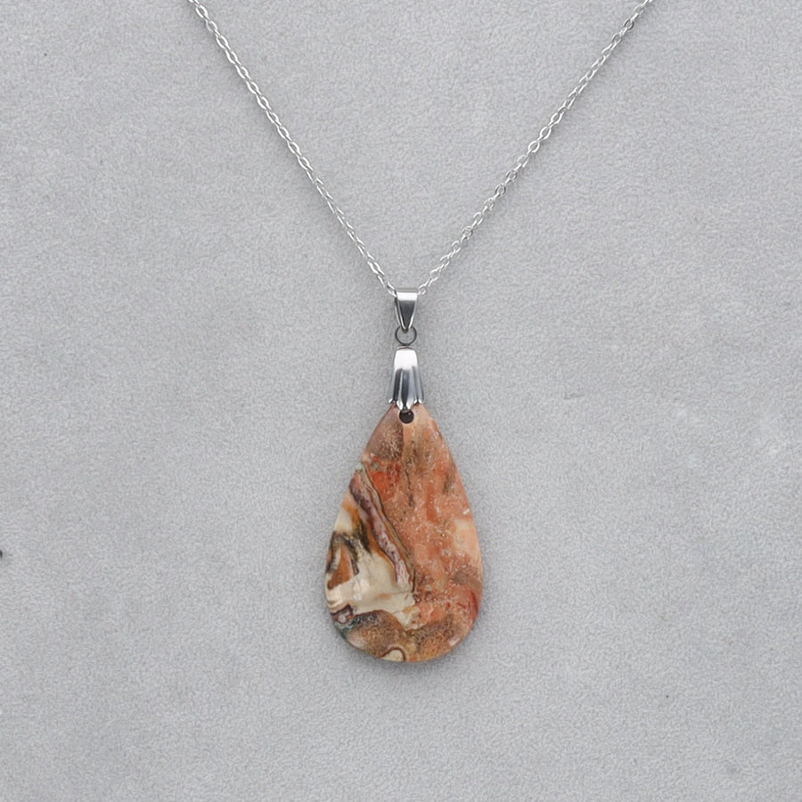 Jaspe Léopard Cabochon percé 9