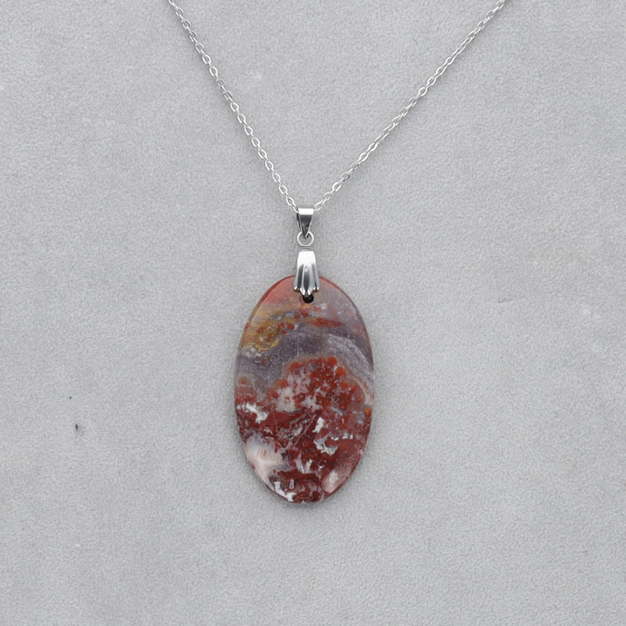 Jaspe Brechique Cabochon percé 29