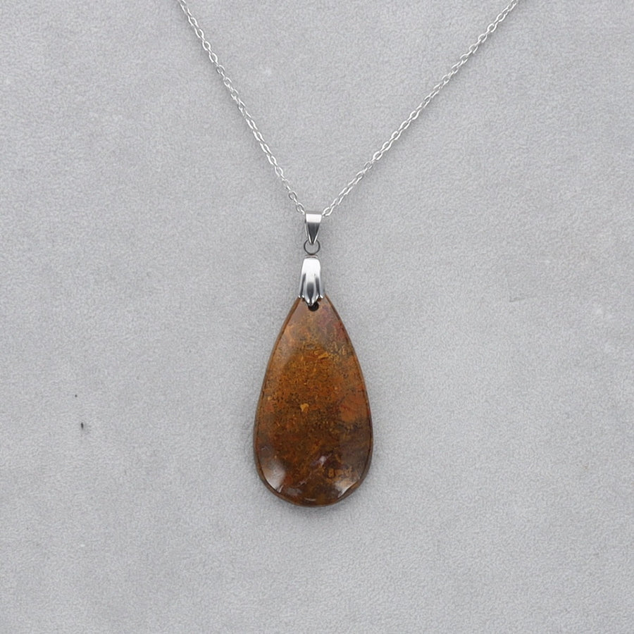 Jaspe Brechique Cabochon percé 31