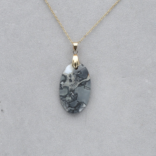 Jaspe Maligano Cabochon percé 27
