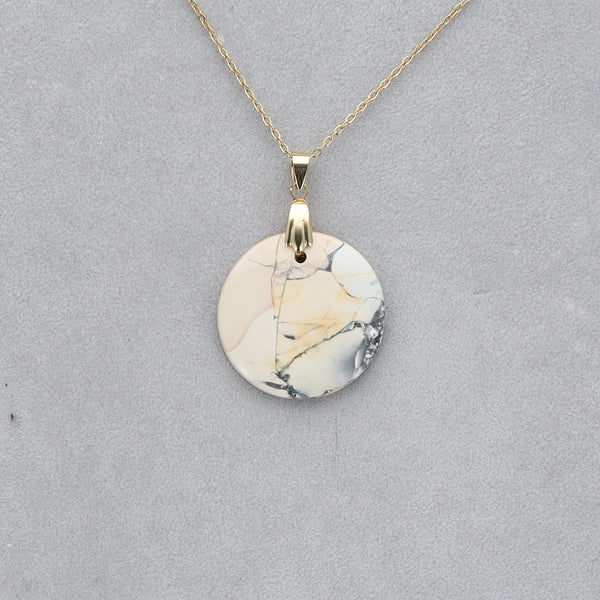 Jaspe Maligano Cabochon percé 28