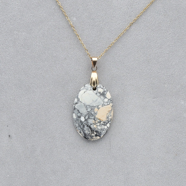 Jaspe Maligano Cabochon percé 30