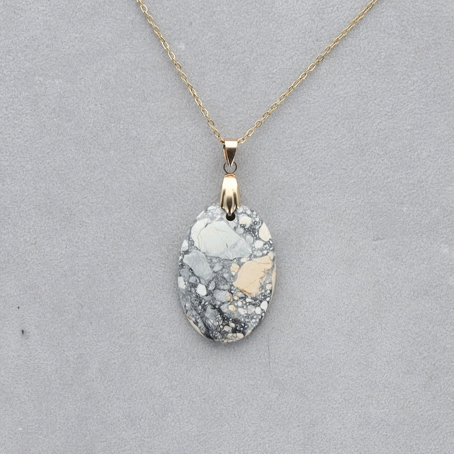 Jaspe Maligano Cabochon percé 30