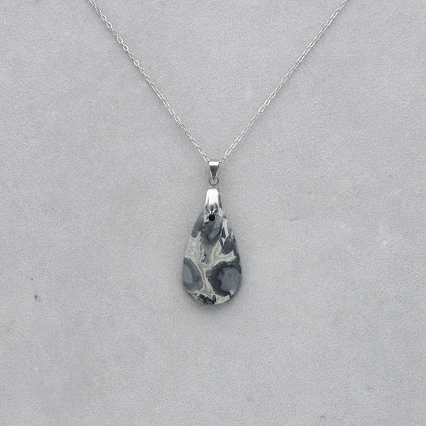 Jaspe Maligano Cabochon percé 31