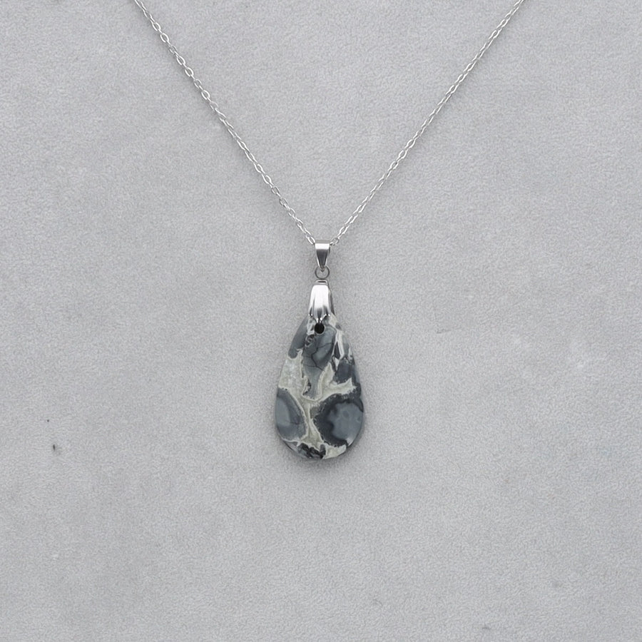 Jaspe Maligano Cabochon percé 31