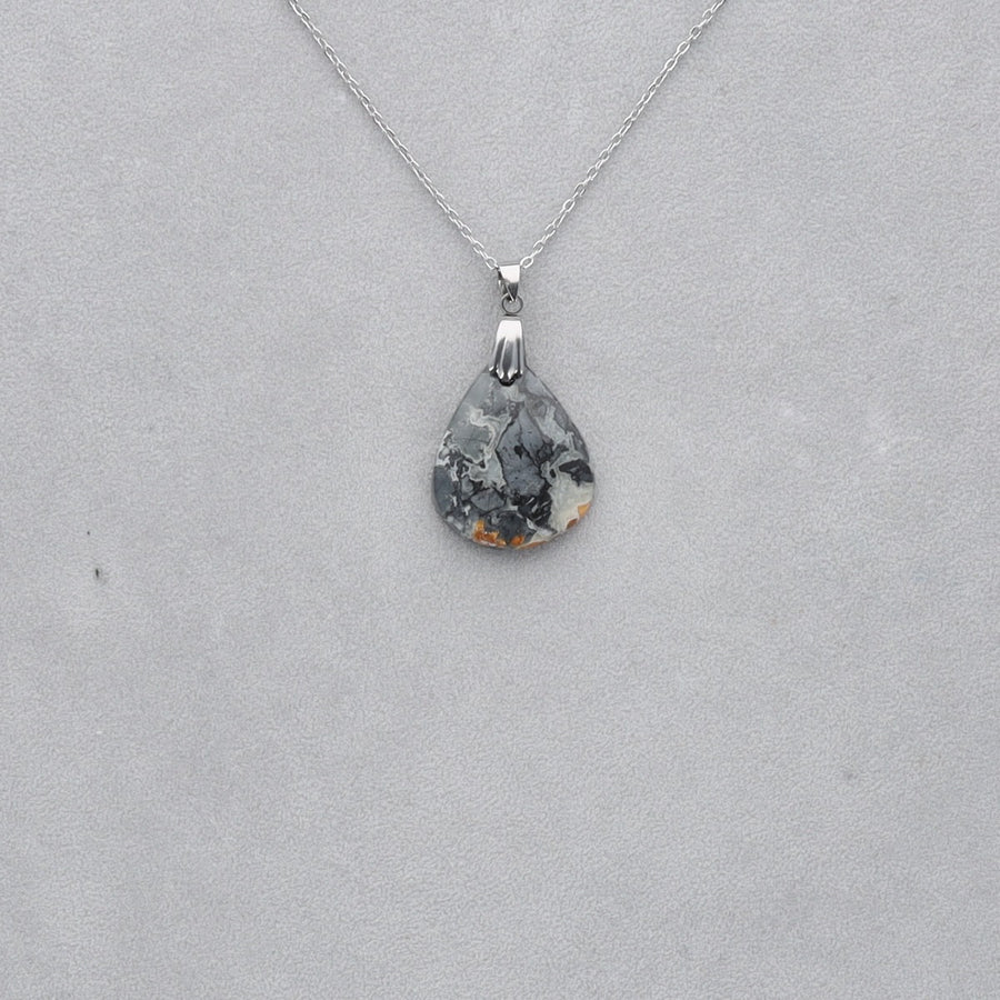 Jaspe Maligano Cabochon percé 8