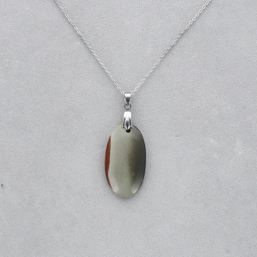 Jaspe Polychrome Cabochon percé 23