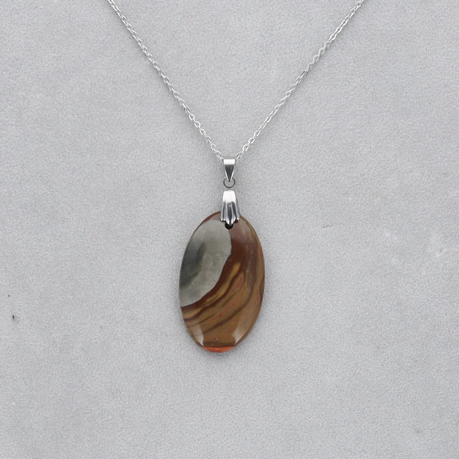 Jaspe Polychrome Cabochon percé 26