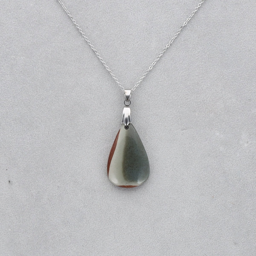 Jaspe Polychrome Cabochon percé 29