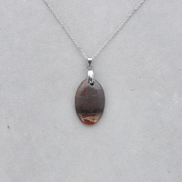 Jaspe Polychrome Cabochon percé 30
