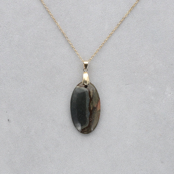 Jaspe Polychrome Cabochon percé 36
