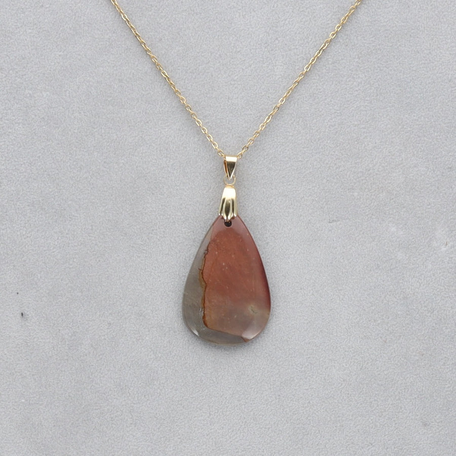 Jaspe Polychrome Cabochon percé 37