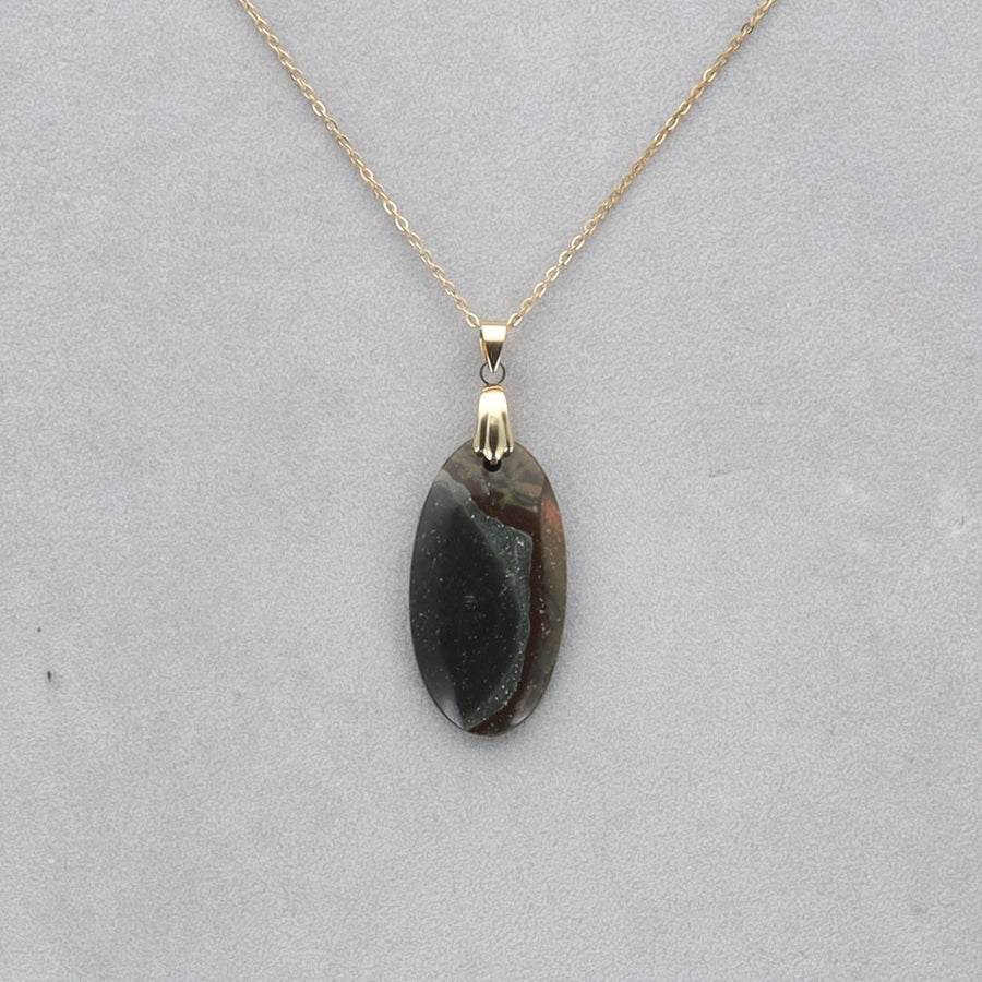 Jaspe Polychrome Cabochon percé 40