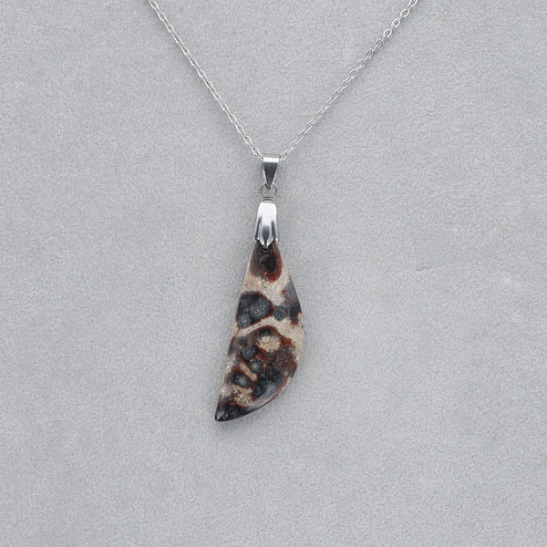 Jaspe Viper Cabochon percé 19