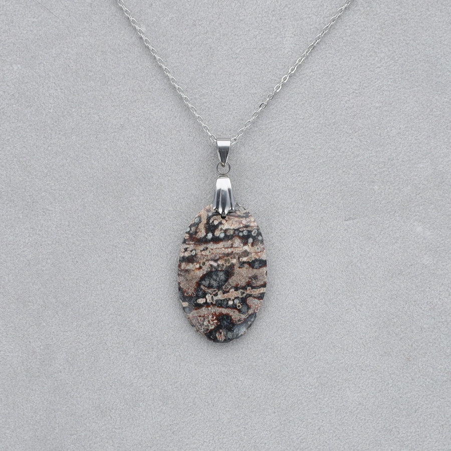 Jaspe Viper Cabochon percé 20