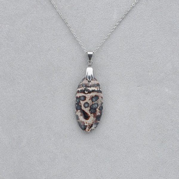 Jaspe Viper Cabochon percé 22