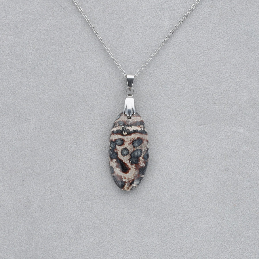Jaspe Viper Cabochon percé 22