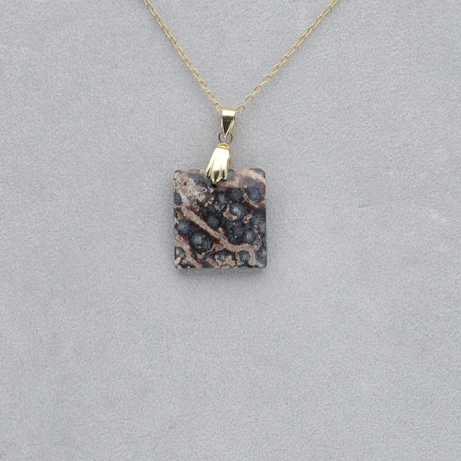 Jaspe Viper Cabochon percé 28