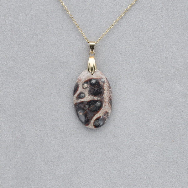 Jaspe Viper Cabochon percé 30
