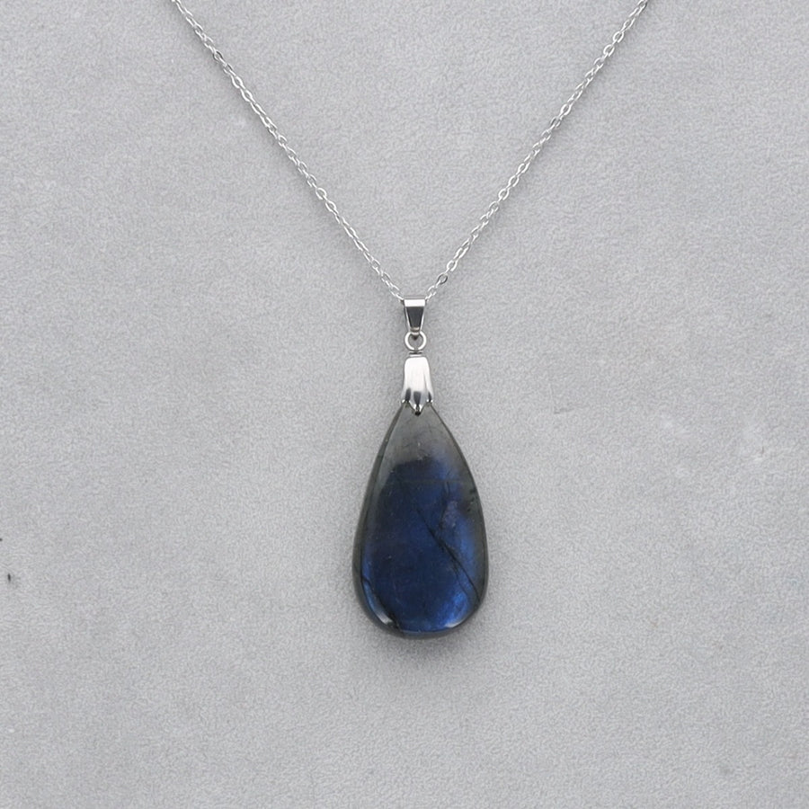 Labradorite Extra Cabochon percé 43