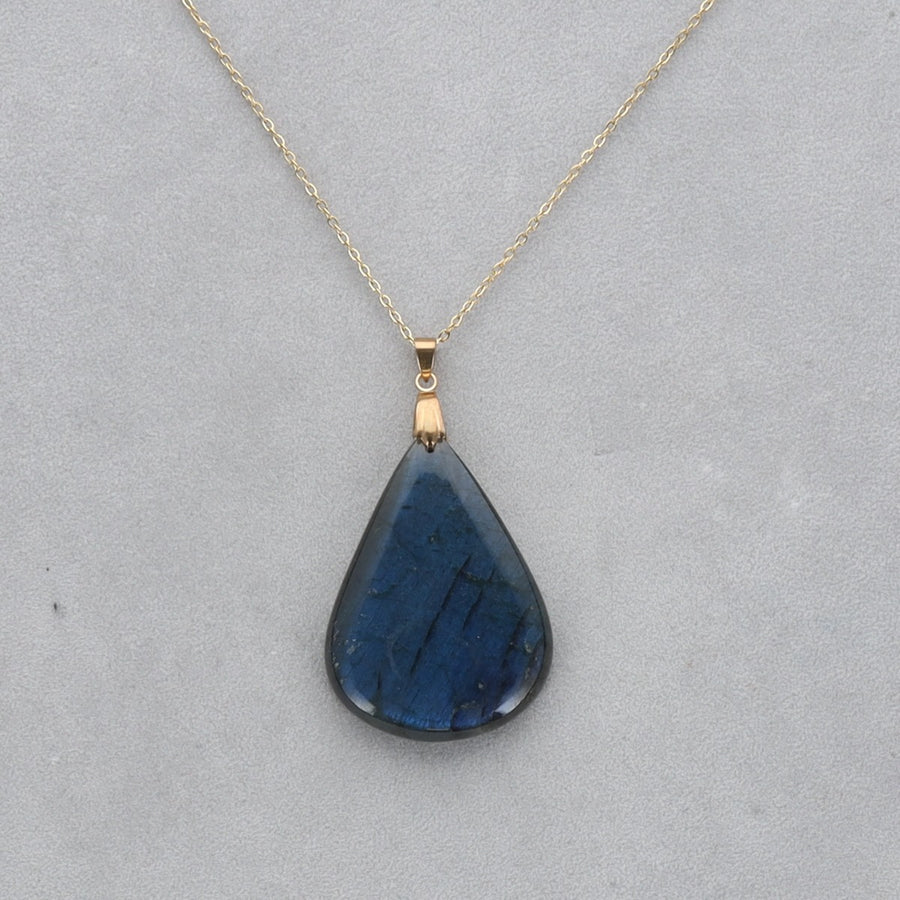 Labradorite Extra Cabochon percé 65