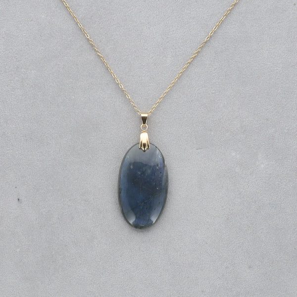 Labradorite Extra Cabochon percé 66