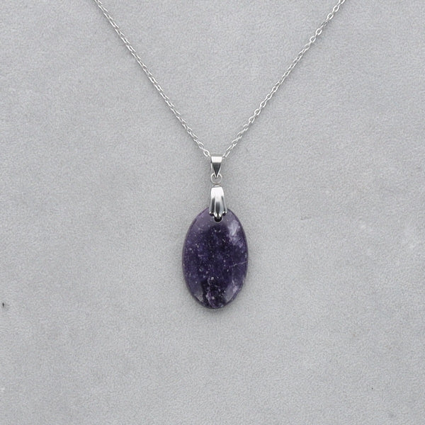 Lépidolite Cabochon percé 38