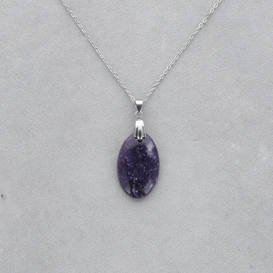Lépidolite Cabochon percé 38