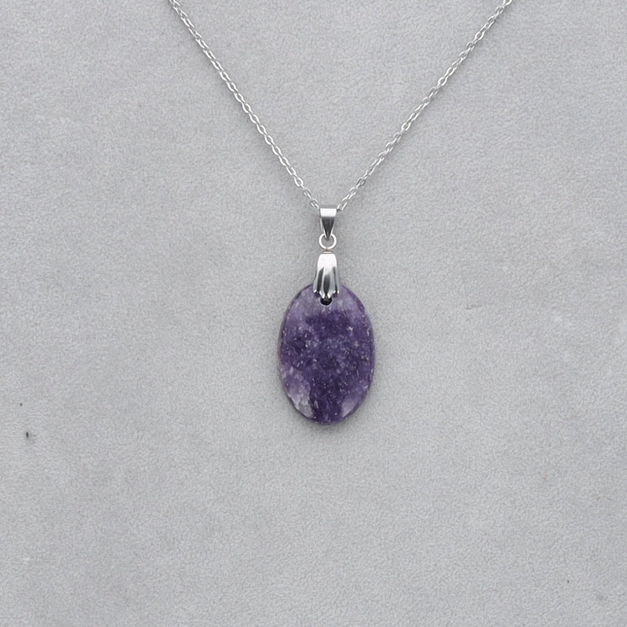 Lépidolite Cabochon percé 43
