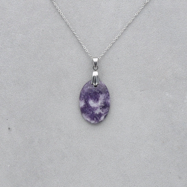 Lépidolite Cabochon percé 44
