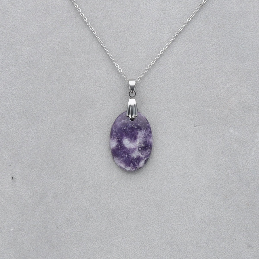 Lépidolite Cabochon percé 44