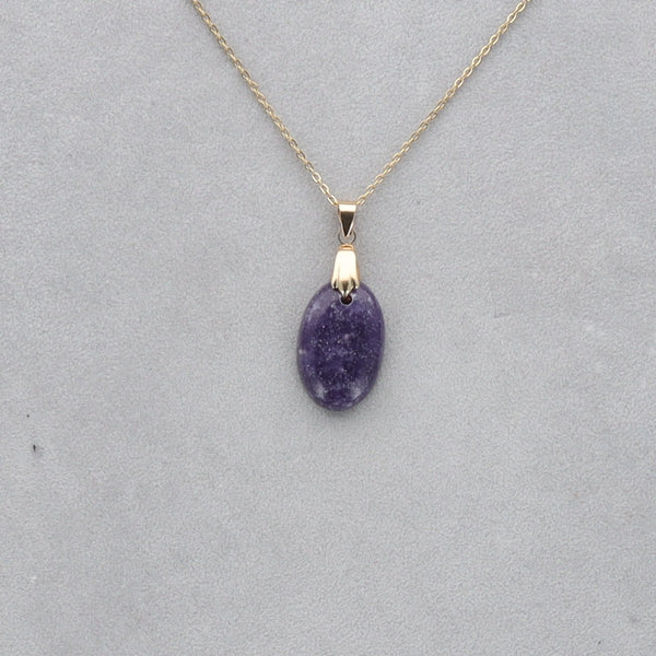 Lépidolite Cabochon percé 48