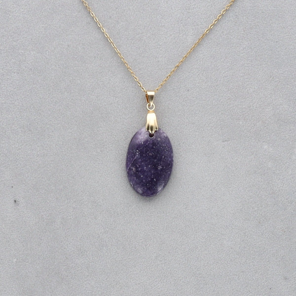 Lépidolite Cabochon percé 51