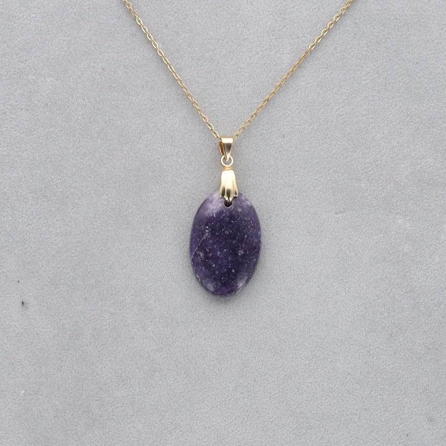 Lépidolite Cabochon percé 51