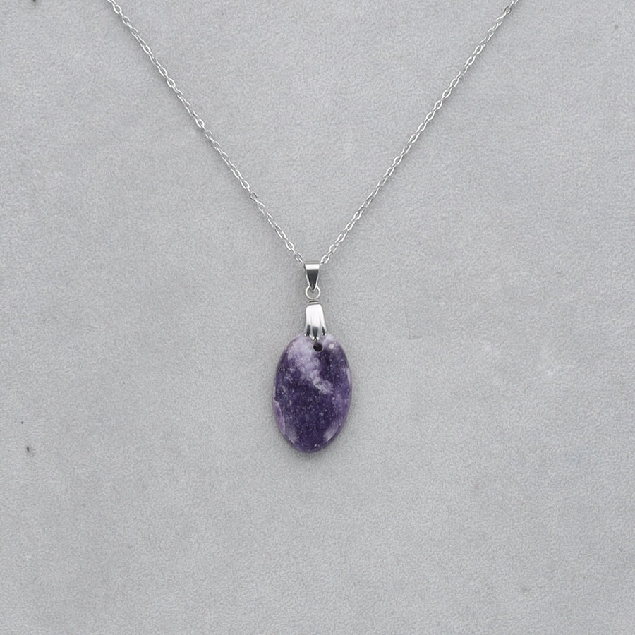 Lépidolite Cabochon percé 52