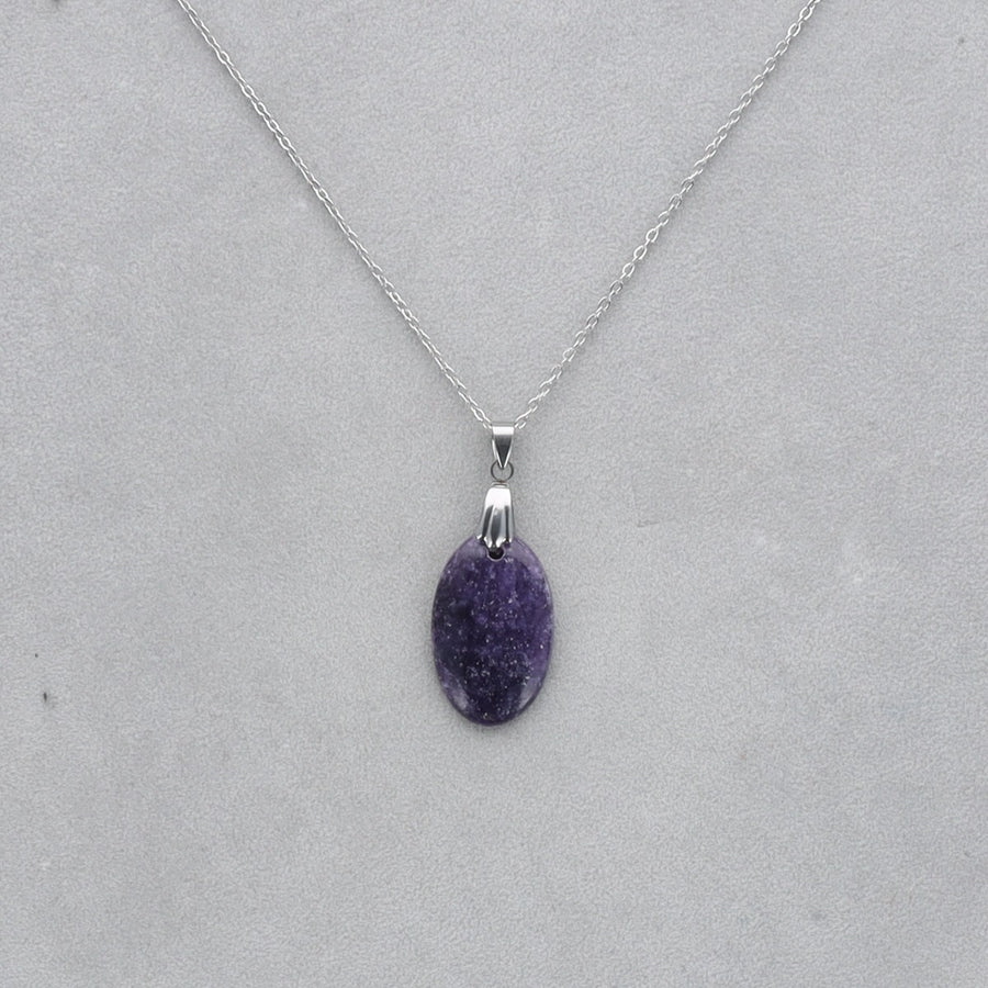 Lépidolite Cabochon percé 54