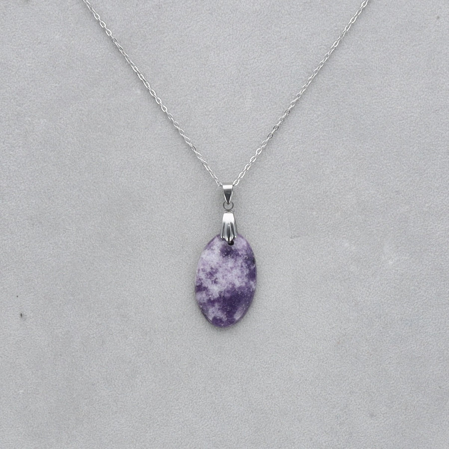 Lépidolite Cabochon percé 56