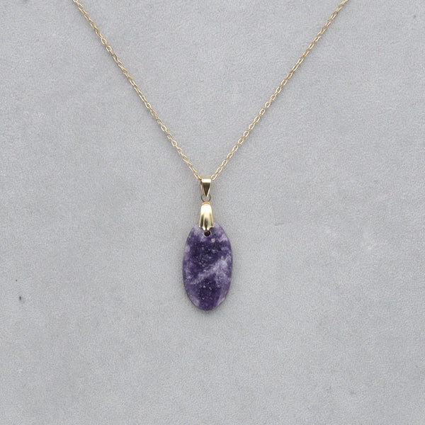 Lépidolite Cabochon percé 57