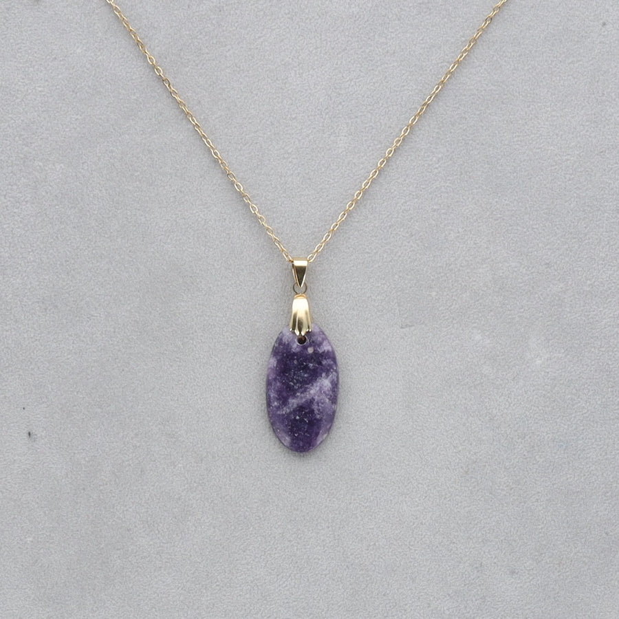 Lépidolite Cabochon percé 57