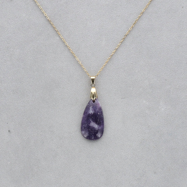 Lépidolite Cabochon percé 58