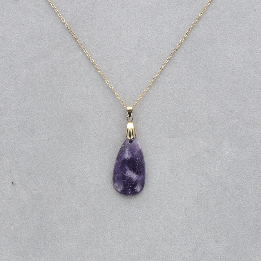 Lépidolite Cabochon percé 58