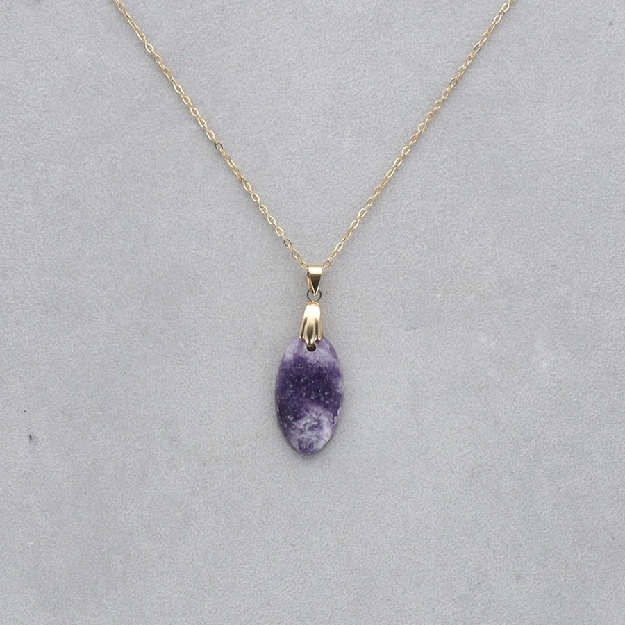 Lépidolite Cabochon percé 59