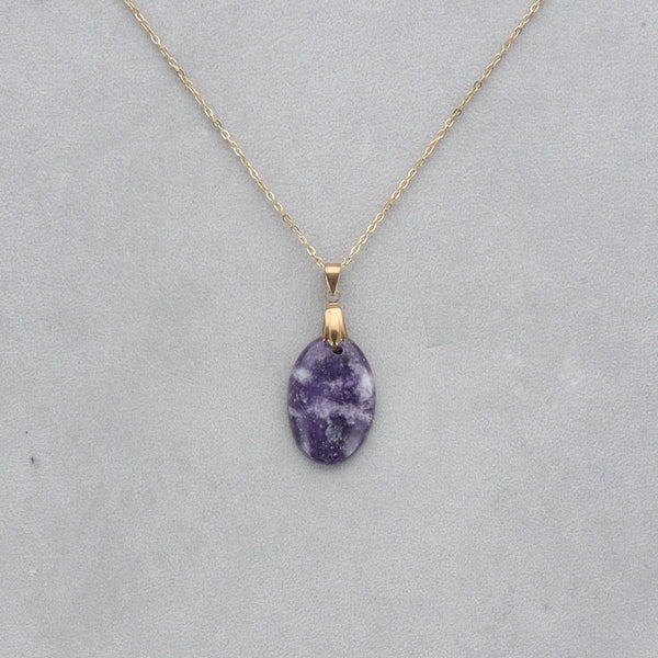 Lépidolite Cabochon percé 60