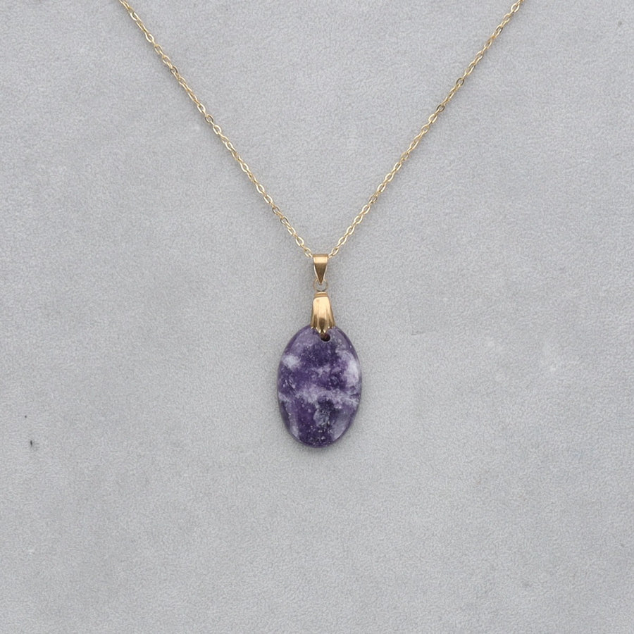 Lépidolite Cabochon percé 60