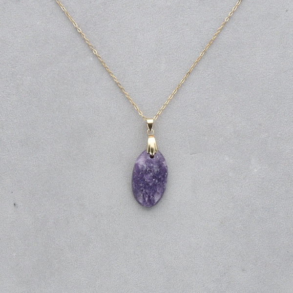 Lépidolite Cabochon percé 61